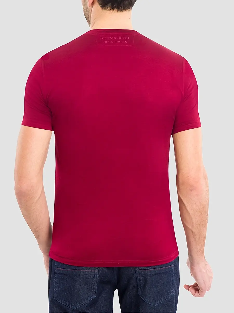 Stefano Ricci Men's Eagle Embroidered Logo T-Shirt | Thumbnail 3 Stefano Ricci Men's Eagle Embroidered Logo T-Shirt | Thumbnail 3