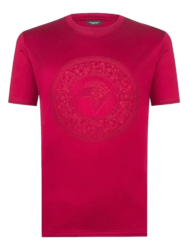 Men's Eagle Embroidered Logo T-Shirt