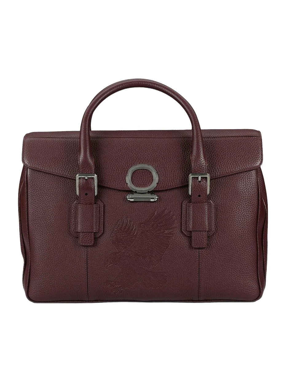 Men's Luxury Flap Calfskin Briefcase
