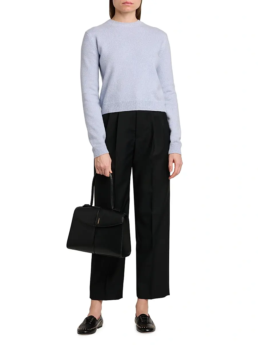 Jil Sander Women's Wool-Cashmere Crewneck Sweater | Thumbnail 2