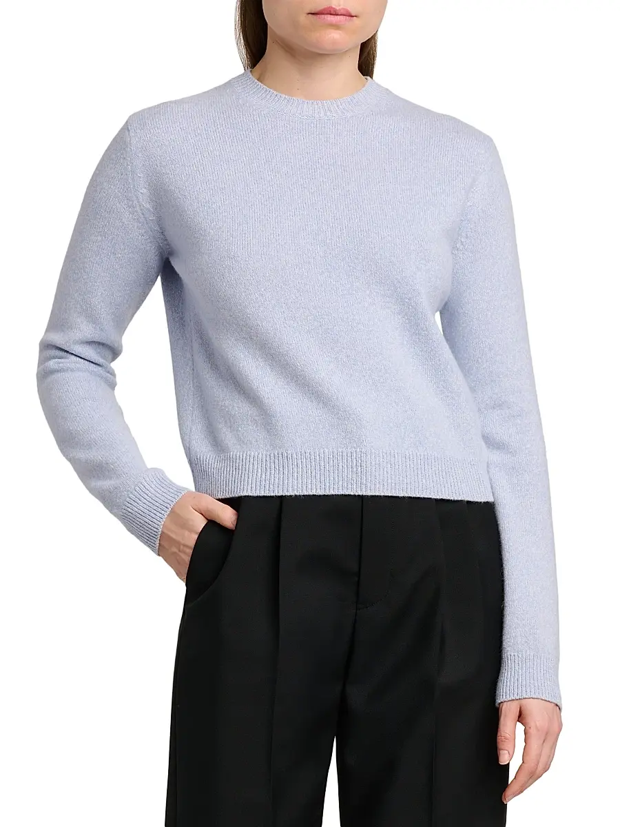 Jil Sander Women's Wool-Cashmere Crewneck Sweater | Thumbnail 3