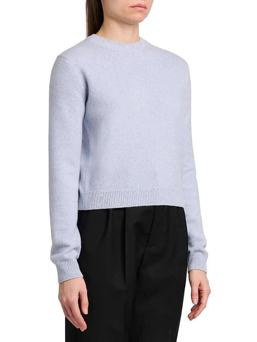 Jil Sander Women's Wool-Cashmere Crewneck Sweater | Thumbnail 4