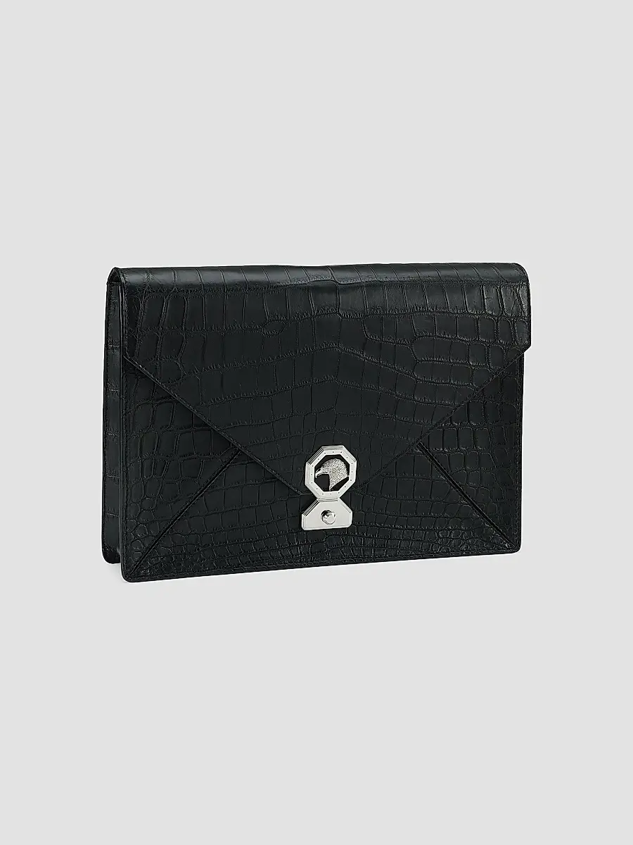 Stefano Ricci Men's Crocodile Envelope Portfolio Bag | Thumbnail 3