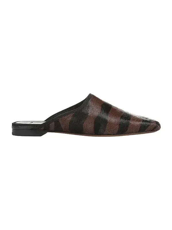 Women's Dakota Zebra-Print Calf Hair Mules