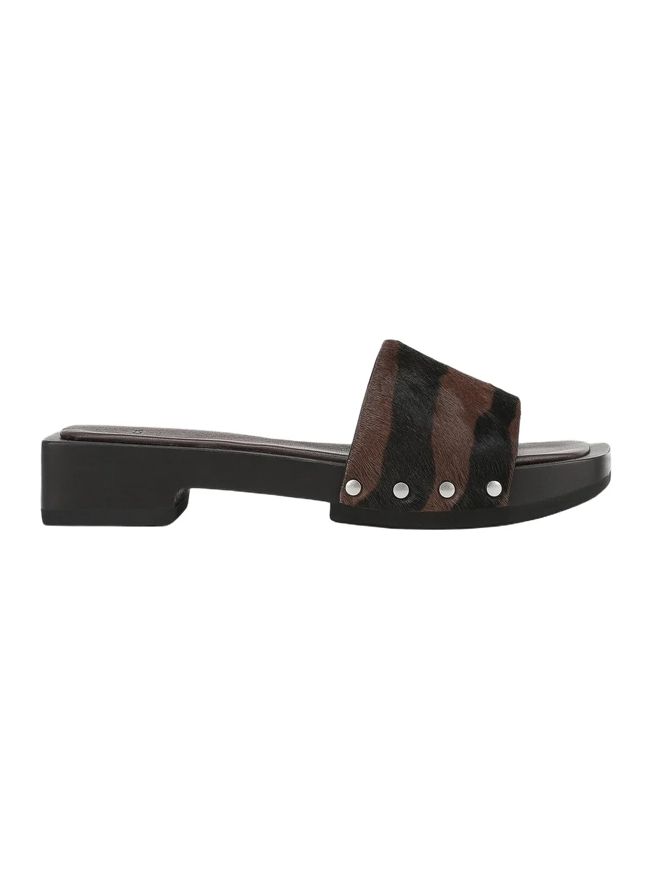 Vince Women's 32MM Barbara Studded Zebra-Print Calf Hair Sandals