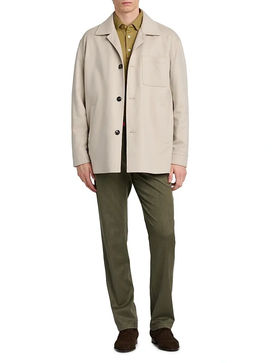 Kiton Men's Cashmere Outdoor Jacket | Thumbnail 2 Kiton Men's Cashmere Outdoor Jacket | Thumbnail 2