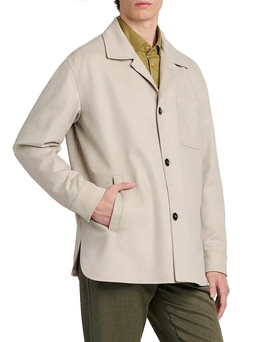 Kiton Men's Cashmere Outdoor Jacket | Thumbnail 4 Kiton Men's Cashmere Outdoor Jacket | Thumbnail 4