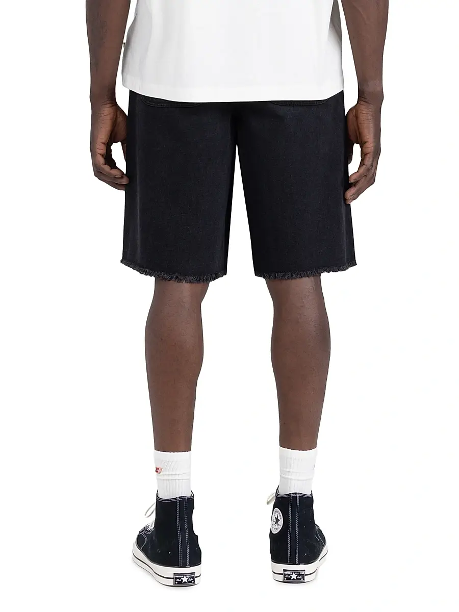 Honor The Gift Men's Fringe-Hem Cotton-Blend Drawstring Shorts | Thumbnail 3 Honor The Gift Men's Fringe-Hem Cotton-Blend Drawstring Shorts | Thumbnail 3