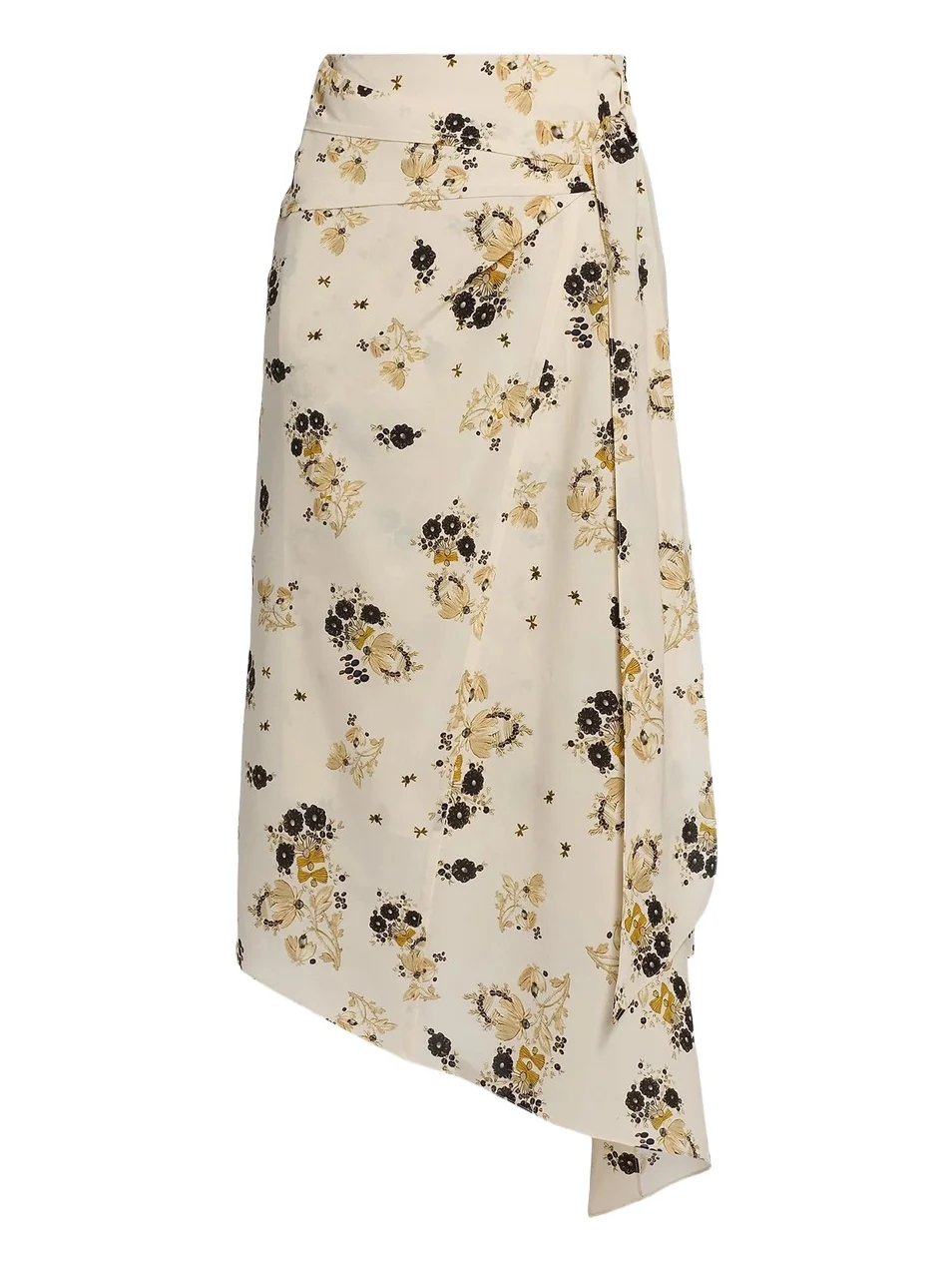 Women's Faniry Floral Silk Midi-Skirt Women's Faniry Floral Silk Midi-Skirt