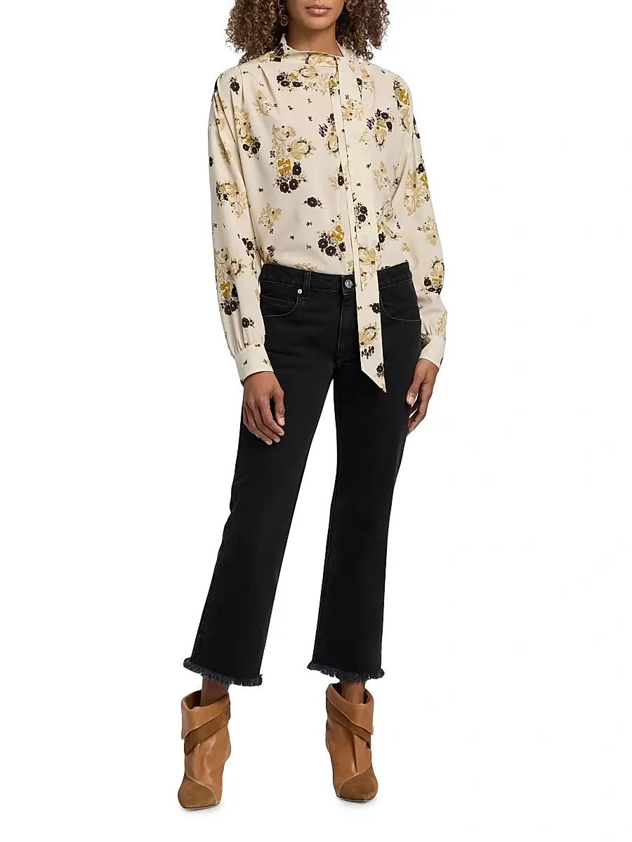 Isabel Marant Women's Fedry Floral Silk Shirt | Thumbnail 2 Isabel Marant Women's Fedry Floral Silk Shirt | Thumbnail 2