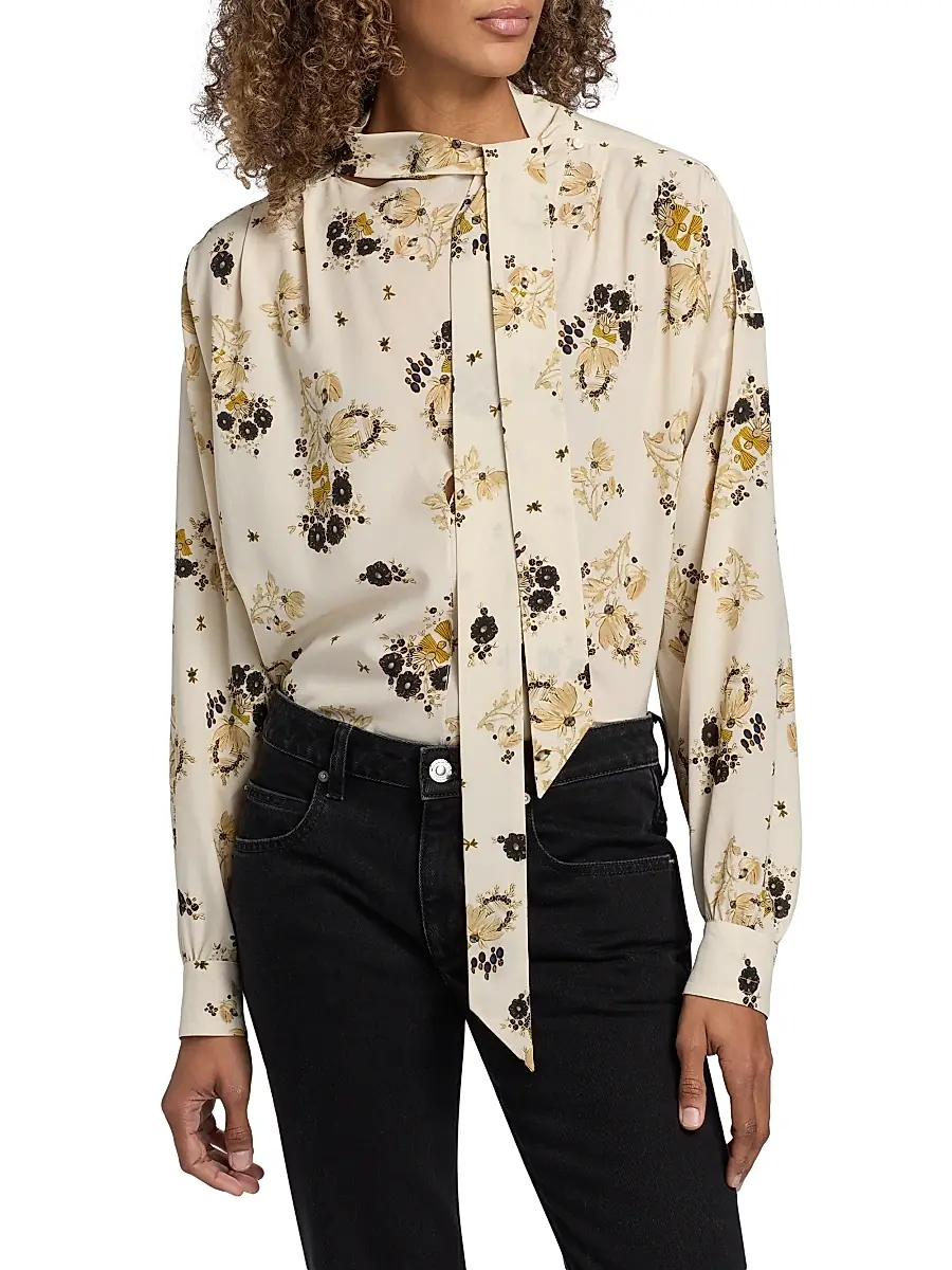 Isabel Marant Women's Fedry Floral Silk Shirt | Thumbnail 3 Isabel Marant Women's Fedry Floral Silk Shirt | Thumbnail 3