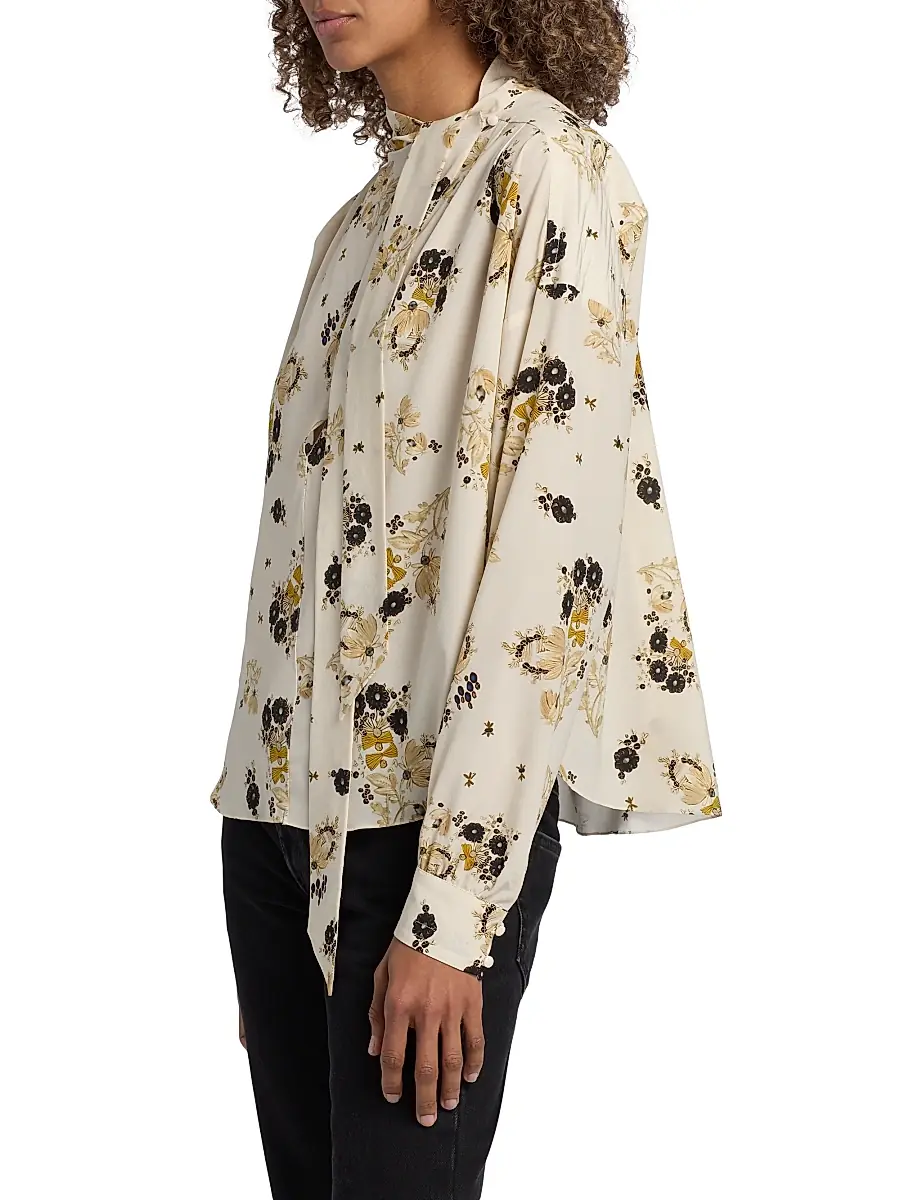 Isabel Marant Women's Fedry Floral Silk Shirt | Thumbnail 4 Isabel Marant Women's Fedry Floral Silk Shirt | Thumbnail 4
