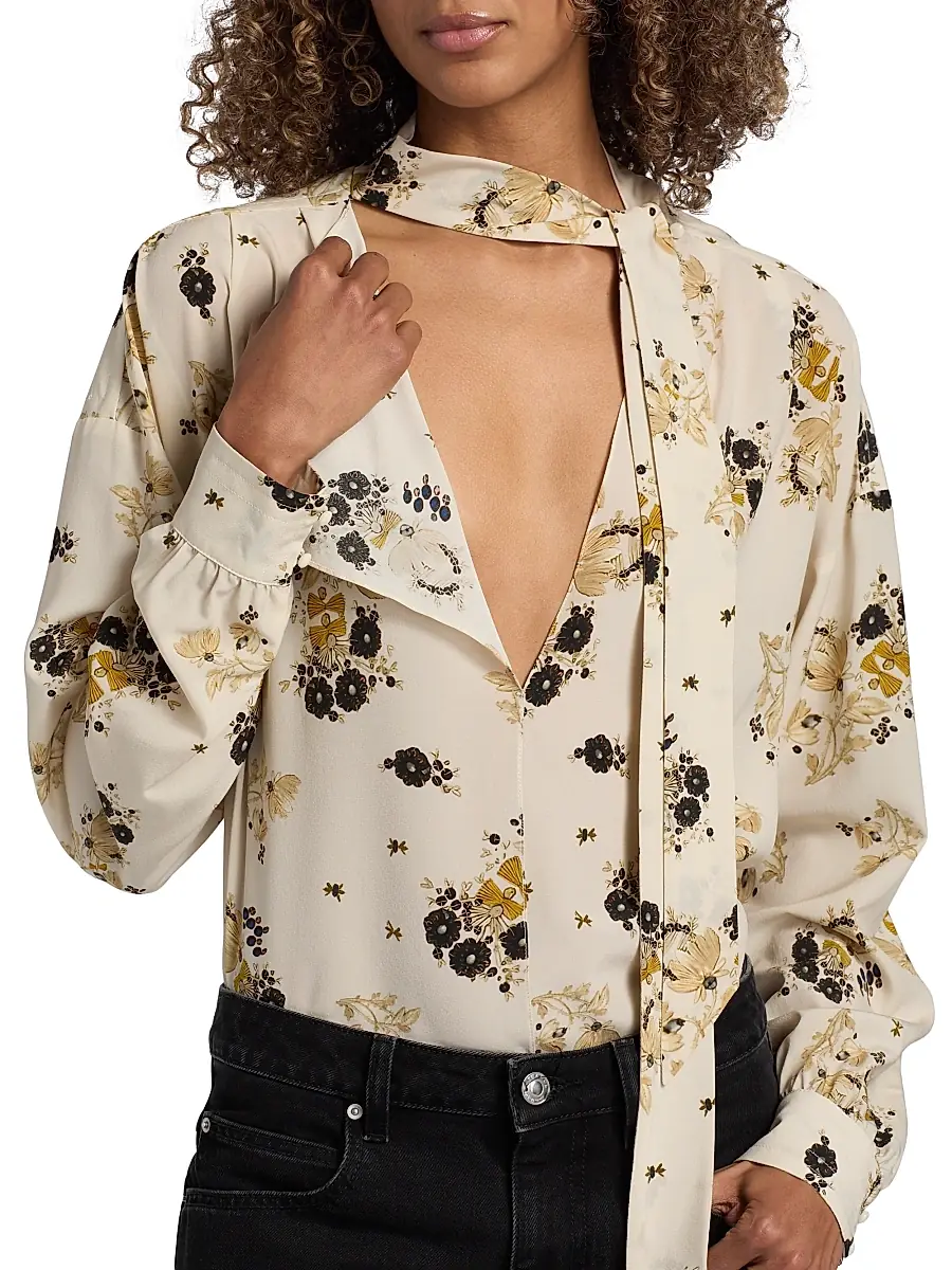 Isabel Marant Women's Fedry Floral Silk Shirt | Thumbnail 6 Isabel Marant Women's Fedry Floral Silk Shirt | Thumbnail 6