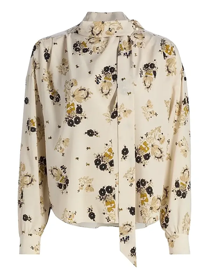 Women's Fedry Floral Silk Shirt