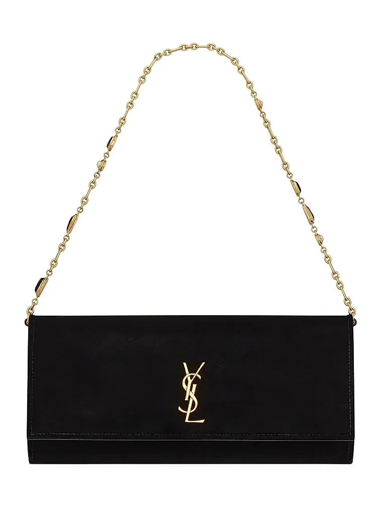 Women's Kate Clutch in Velvet - Black Women's Kate Clutch in Velvet - Black