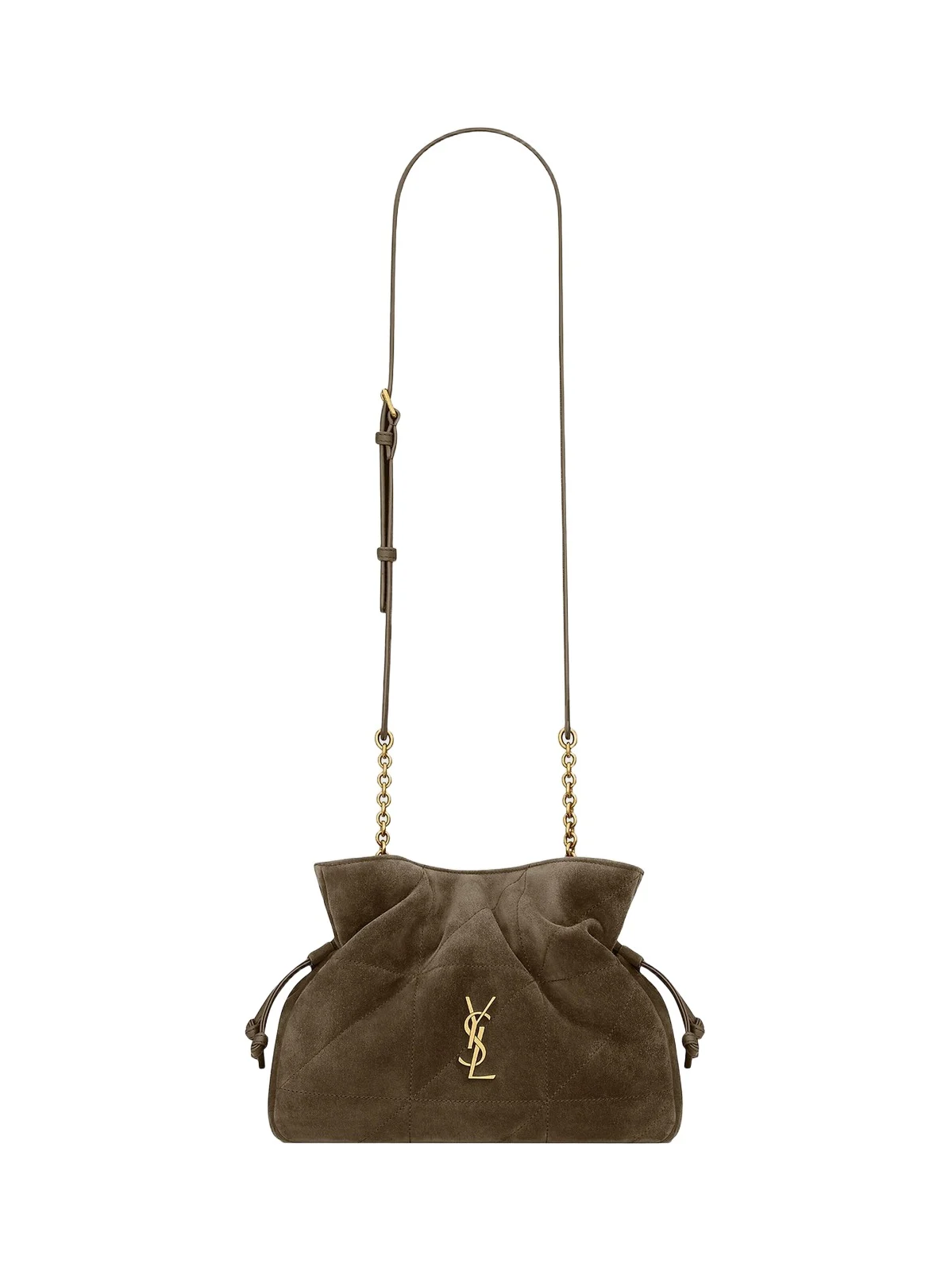 Women's Jamie Shoulder Bag in Suede Leather - Light Musk