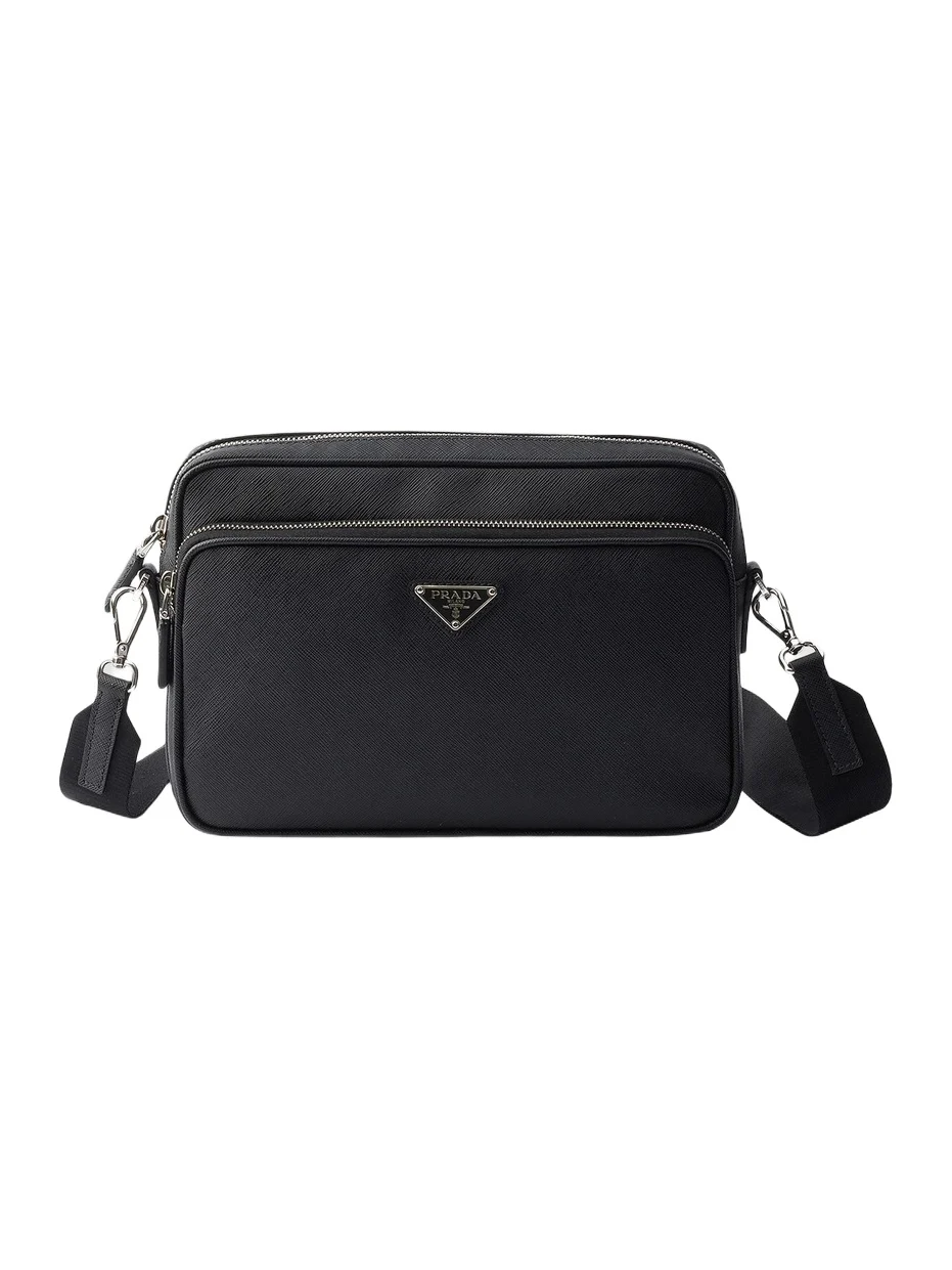 Prada Men's Saffiano Leather Shoulder Bag
