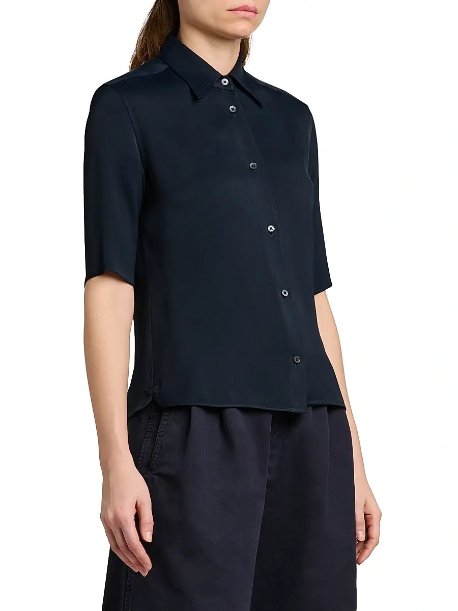 Jil Sander Women's Sable Short-Sleeve Shirt | Thumbnail 4 Jil Sander Women's Sable Short-Sleeve Shirt | Thumbnail 4