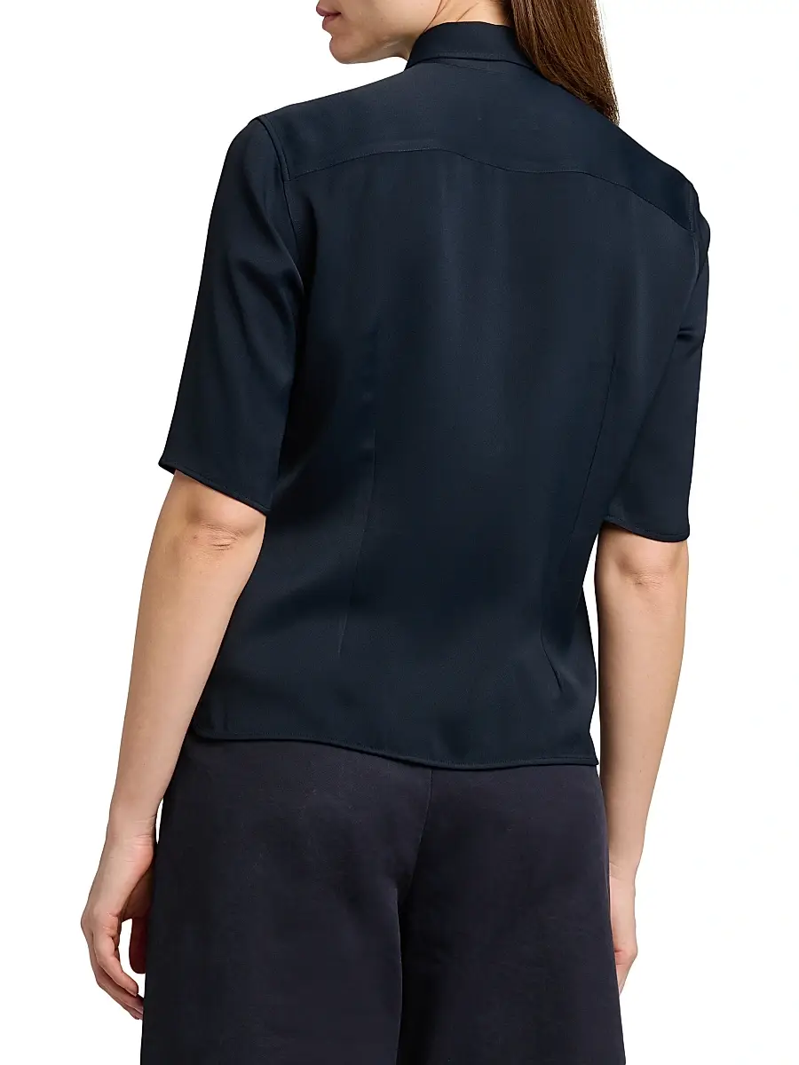 Jil Sander Women's Sable Short-Sleeve Shirt | Thumbnail 5 Jil Sander Women's Sable Short-Sleeve Shirt | Thumbnail 5