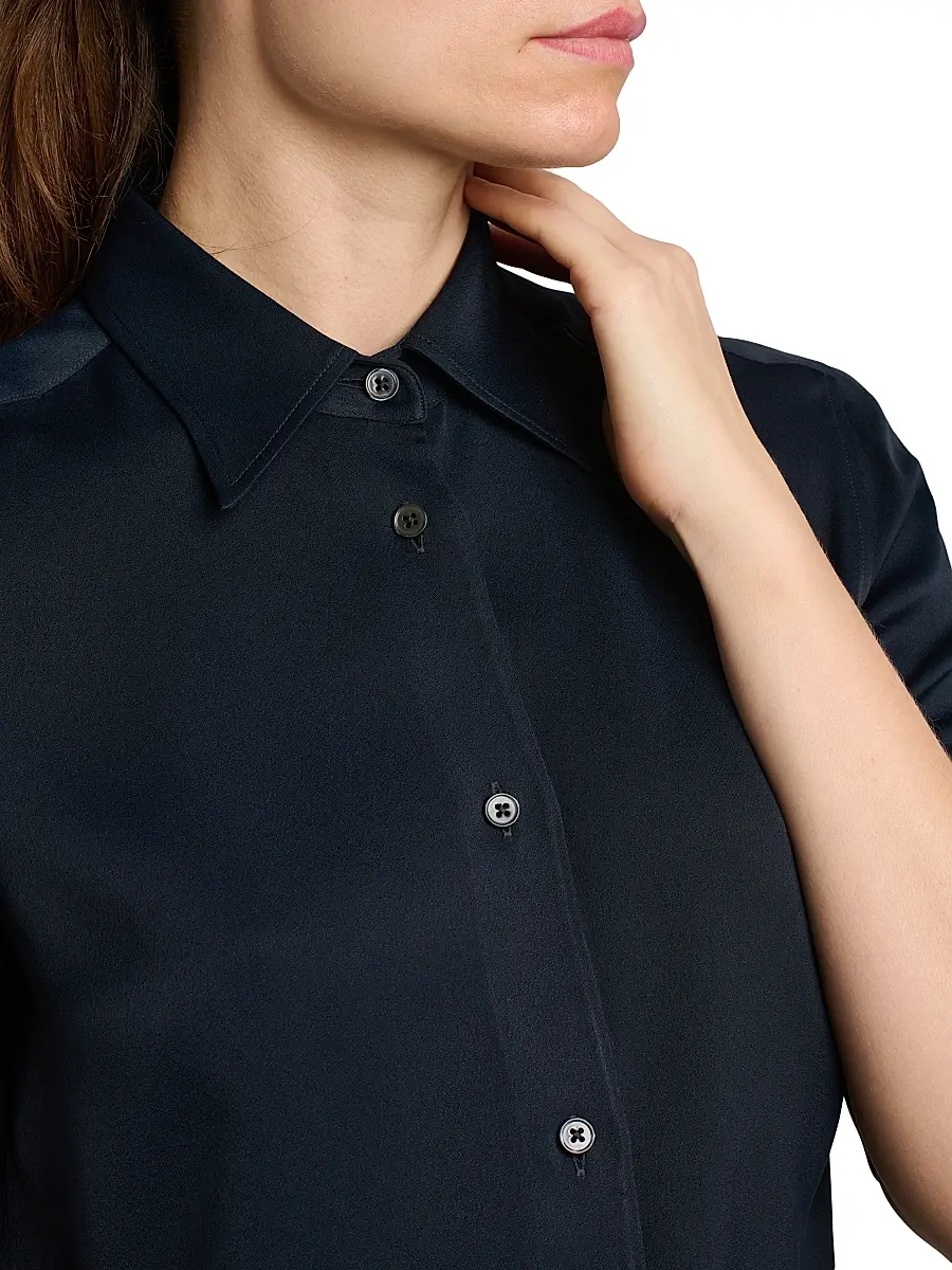Jil Sander Women's Sable Short-Sleeve Shirt | Thumbnail 6 Jil Sander Women's Sable Short-Sleeve Shirt | Thumbnail 6