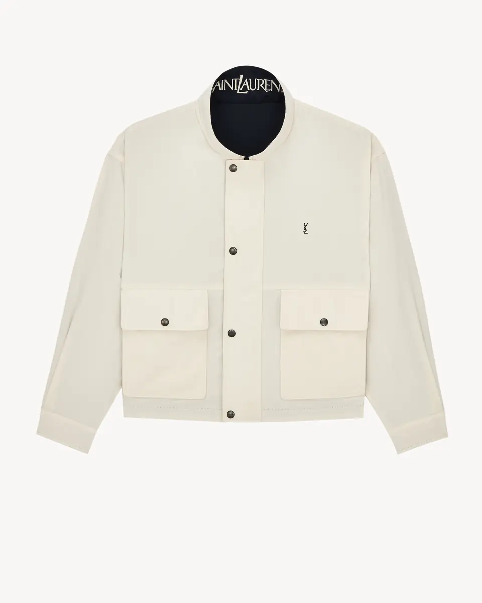 Yves Saint Laurent CASSANDRE reversible jacket in brushed cotton canvas | Thumbnail 5