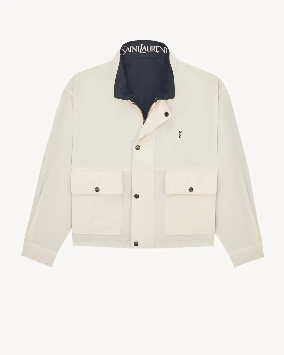 Yves Saint Laurent CASSANDRE reversible jacket in brushed cotton canvas | Thumbnail 6