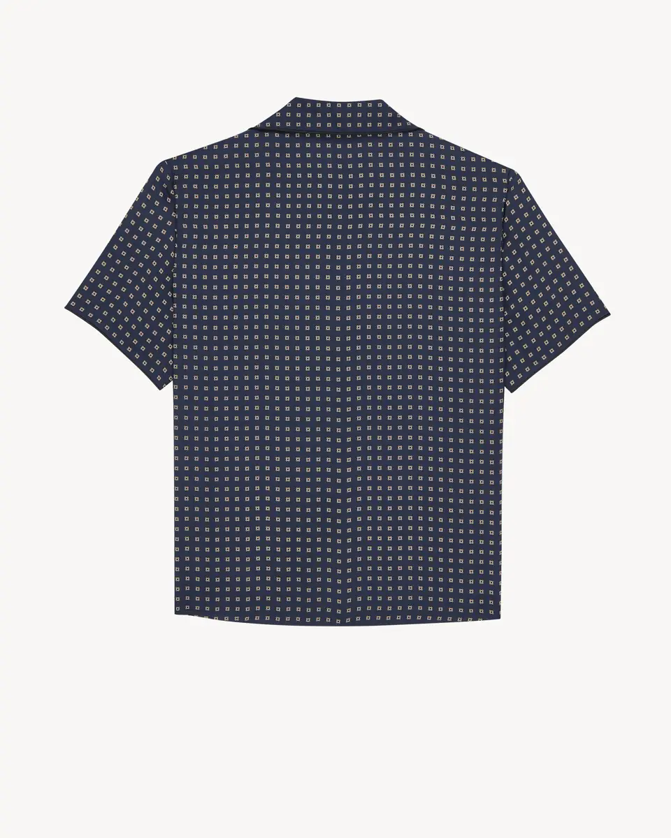 Yves Saint Laurent pajama top in square silk satin | Thumbnail 3