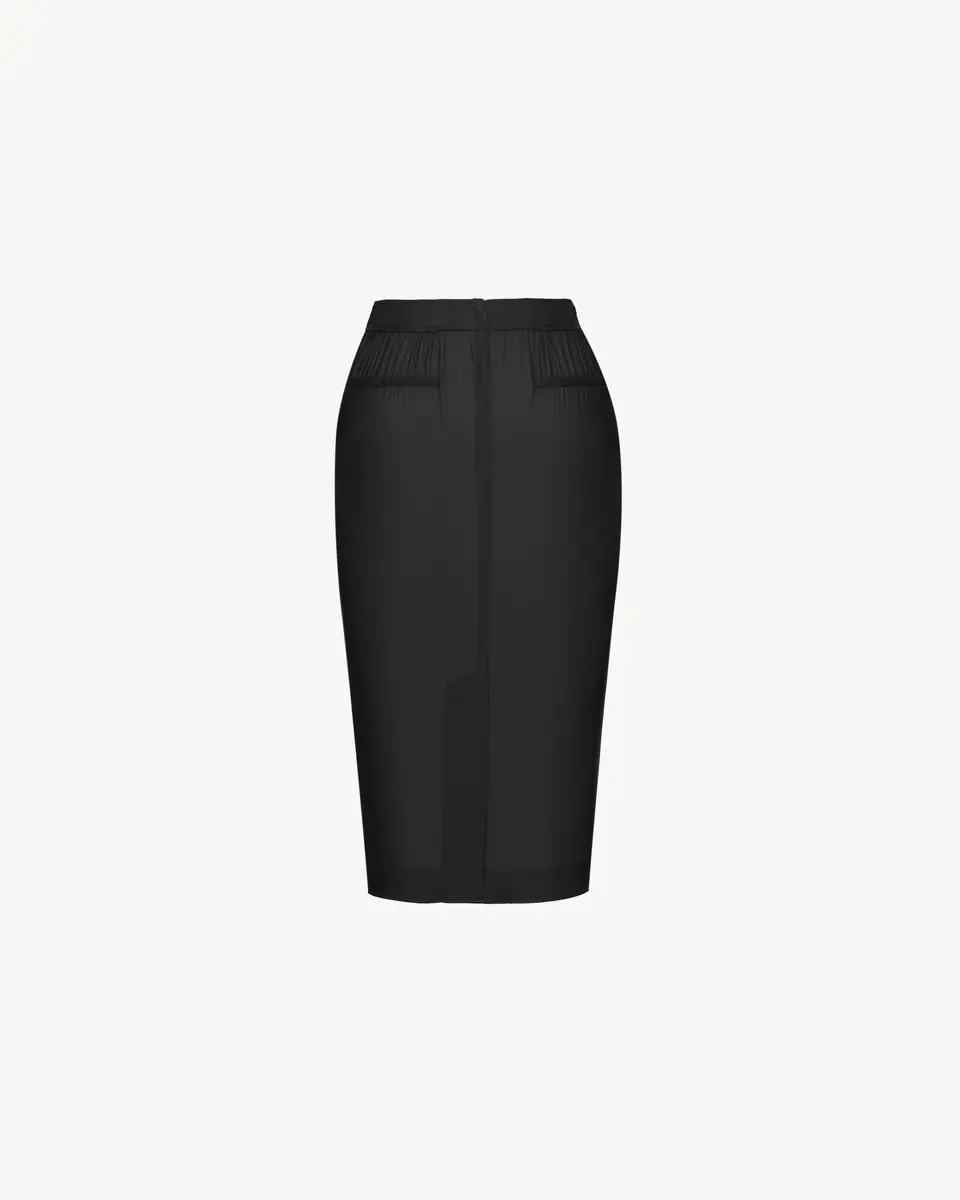 Yves Saint Laurent pencil skirt in nylon | Thumbnail 2 Yves Saint Laurent pencil skirt in nylon | Thumbnail 2