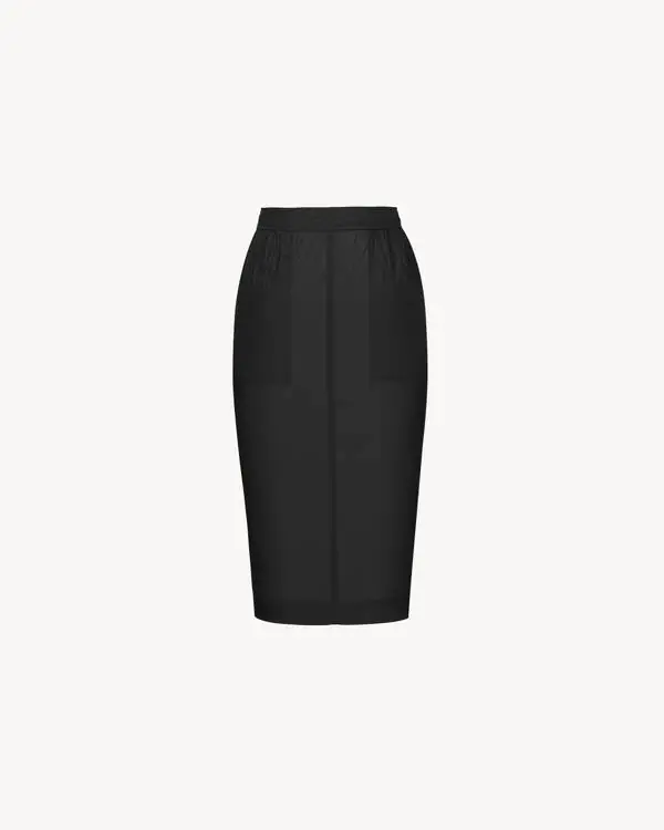 Yves Saint Laurent pencil skirt in nylon | Thumbnail 3 Yves Saint Laurent pencil skirt in nylon | Thumbnail 3