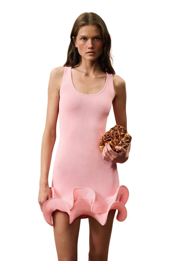 SAME for FWRD Double Ruffle Mini Dress | Image 1 SAME for FWRD Double Ruffle Mini Dress | Image 1
