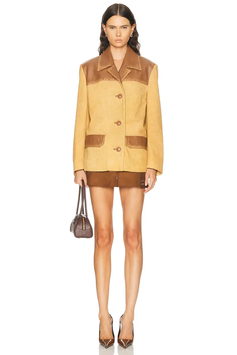 Miu Miu Agnello Scamosciato Skirt | Thumbnail 5 Miu Miu Agnello Scamosciato Skirt | Thumbnail 5