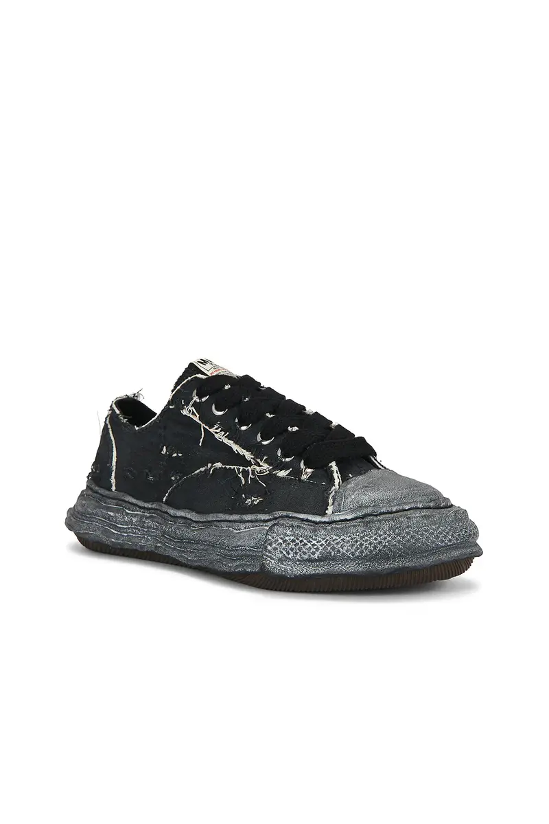Maison MIHARA YASUHIRO Peterson23 Original Sole Ripping And Over Dyeing Canvas Low -Top Sneaker | Thumbnail 2 Maison MIHARA YASUHIRO Peterson23 Original Sole Ripping And Over Dyeing Canvas Low -Top Sneaker | Thumbnail 2