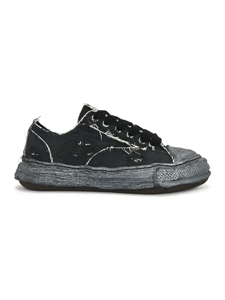 Peterson23 Original Sole Ripping And Over Dyeing Canvas Low -Top Sneaker Peterson23 Original Sole Ripping And Over Dyeing Canvas Low -Top Sneaker