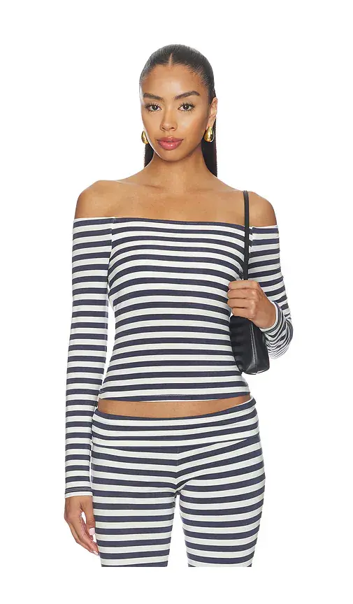 CAROLINE CONSTAS Avery Off The Shoulder Knit Top | Image 1 CAROLINE CONSTAS Avery Off The Shoulder Knit Top | Image 1