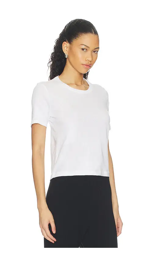 L'Agence Stormy Short Sleeve Crop Crew Neck Tee | Thumbnail 2 L'Agence Stormy Short Sleeve Crop Crew Neck Tee | Thumbnail 2