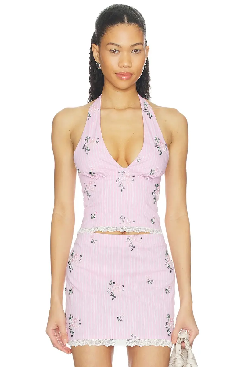 MAJORELLE Anais Halter Top