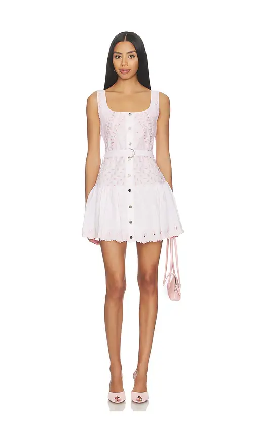 Karina Grimaldi Penelope Embroidered Mini Dress | Image 1 Karina Grimaldi Penelope Embroidered Mini Dress | Image 1