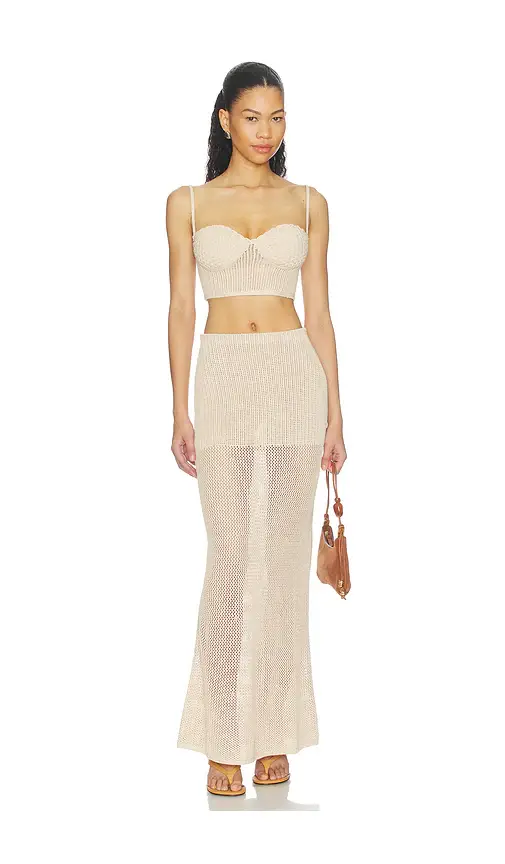 Lovers and Friends Emmalee Pointelle Maxi Skirt | Thumbnail 5 Lovers and Friends Emmalee Pointelle Maxi Skirt | Thumbnail 5
