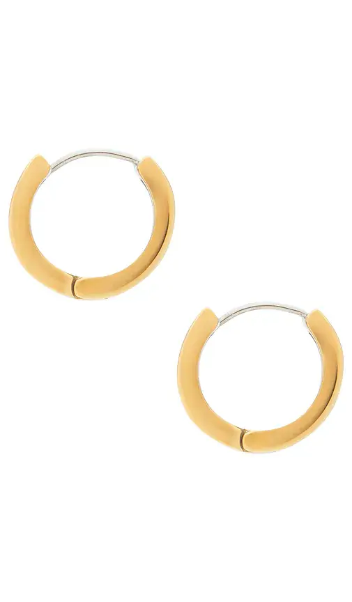 petit moments Mixed Metal Huggie Earrings | Thumbnail 2 petit moments Mixed Metal Huggie Earrings | Thumbnail 2