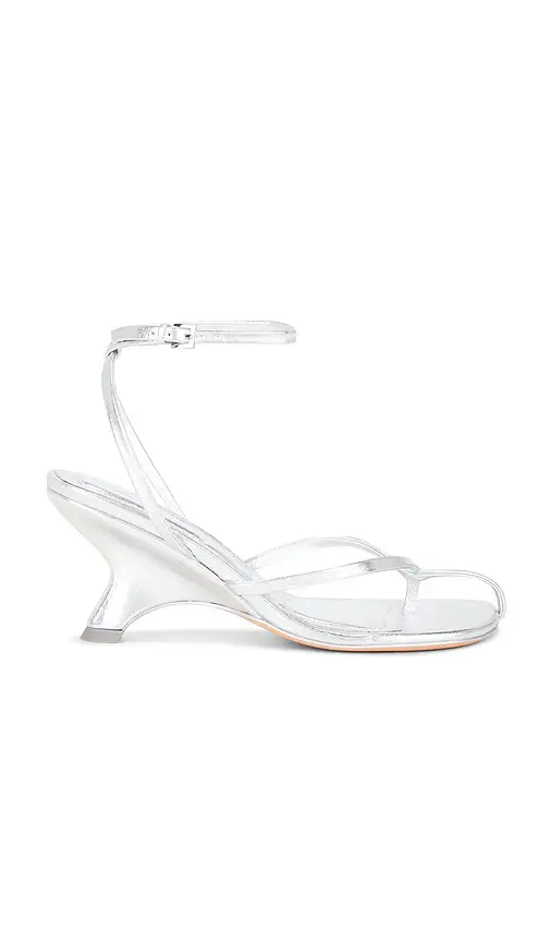 Simkhai Kelsey Metallic Leather Strappy Wedge | Image 1 Simkhai Kelsey Metallic Leather Strappy Wedge | Image 1