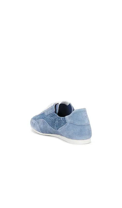Simkhai Georgie Elasticized Denim Leather Sneaker | Thumbnail 3 Simkhai Georgie Elasticized Denim Leather Sneaker | Thumbnail 3
