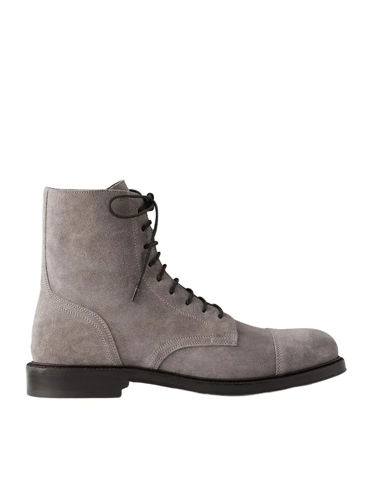 Brunello Cucinelli Suede Derby Boots - Men | Image 1 Brunello Cucinelli Suede Derby Boots - Men | Image 1