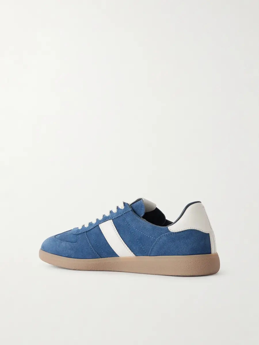 Tom Ford Archer Leather-Trimmed Suede Sneakers - Men | Thumbnail 4 Tom Ford Archer Leather-Trimmed Suede Sneakers - Men | Thumbnail 4