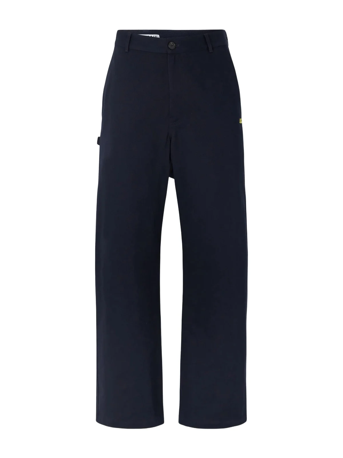 Logo-Embroidered Wide-Leg Cotton-Blend Drill Trousers - Men Logo-Embroidered Wide-Leg Cotton-Blend Drill Trousers - Men