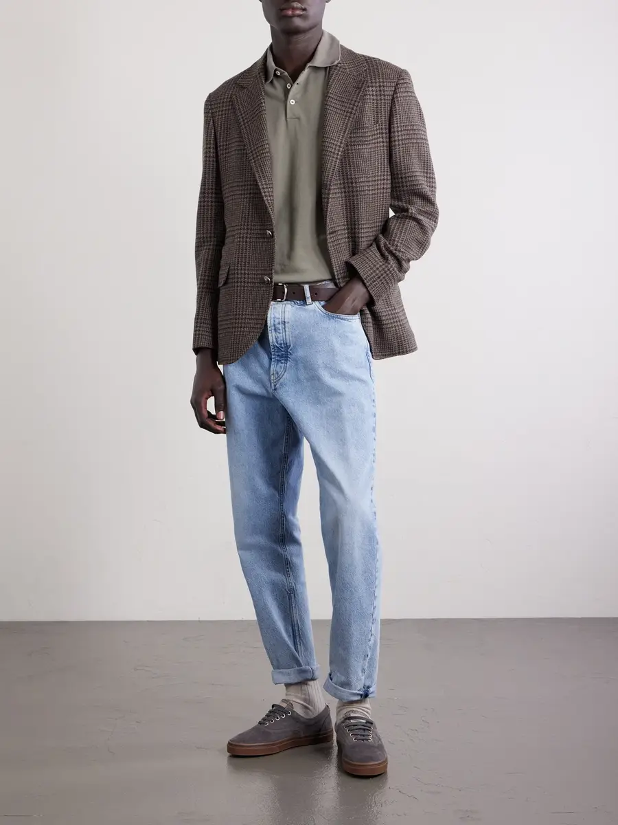 Brunello Cucinelli Logo-Print Cotton-Piqué Polo Shirt - Men | Thumbnail 2 Brunello Cucinelli Logo-Print Cotton-Piqué Polo Shirt - Men | Thumbnail 2