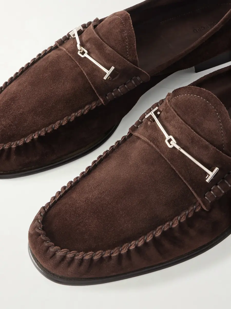 Tom Ford Ripley Embellished Suede Loafers - Men | Thumbnail 5 Tom Ford Ripley Embellished Suede Loafers - Men | Thumbnail 5