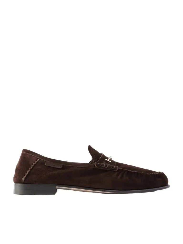 Tom Ford Ripley Embellished Suede Loafers - Men | Image 1 Tom Ford Ripley Embellished Suede Loafers - Men | Image 1