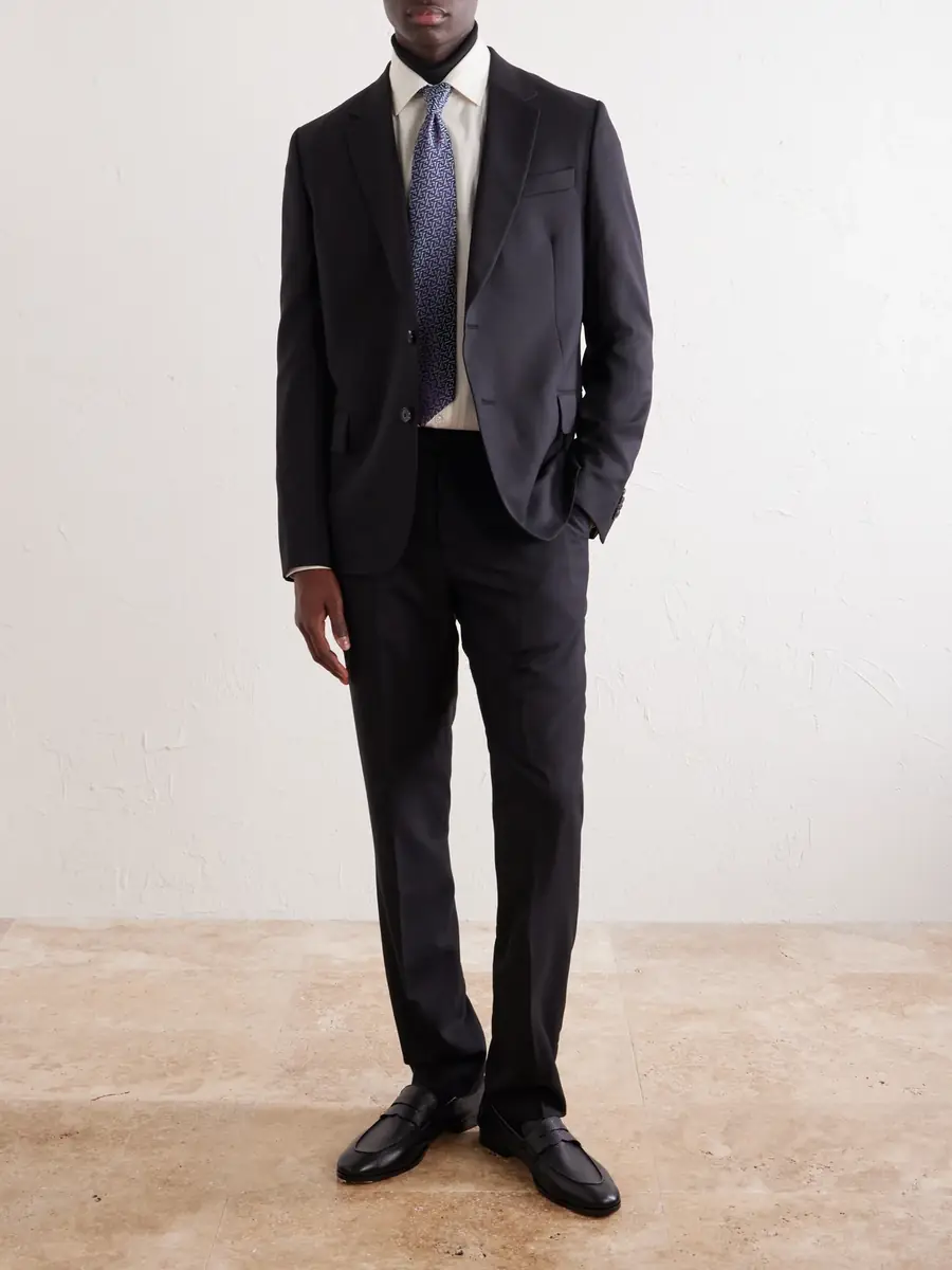 Paul Smith Straight-Leg Pleated Wool Suit Trousers - Men | Thumbnail 2