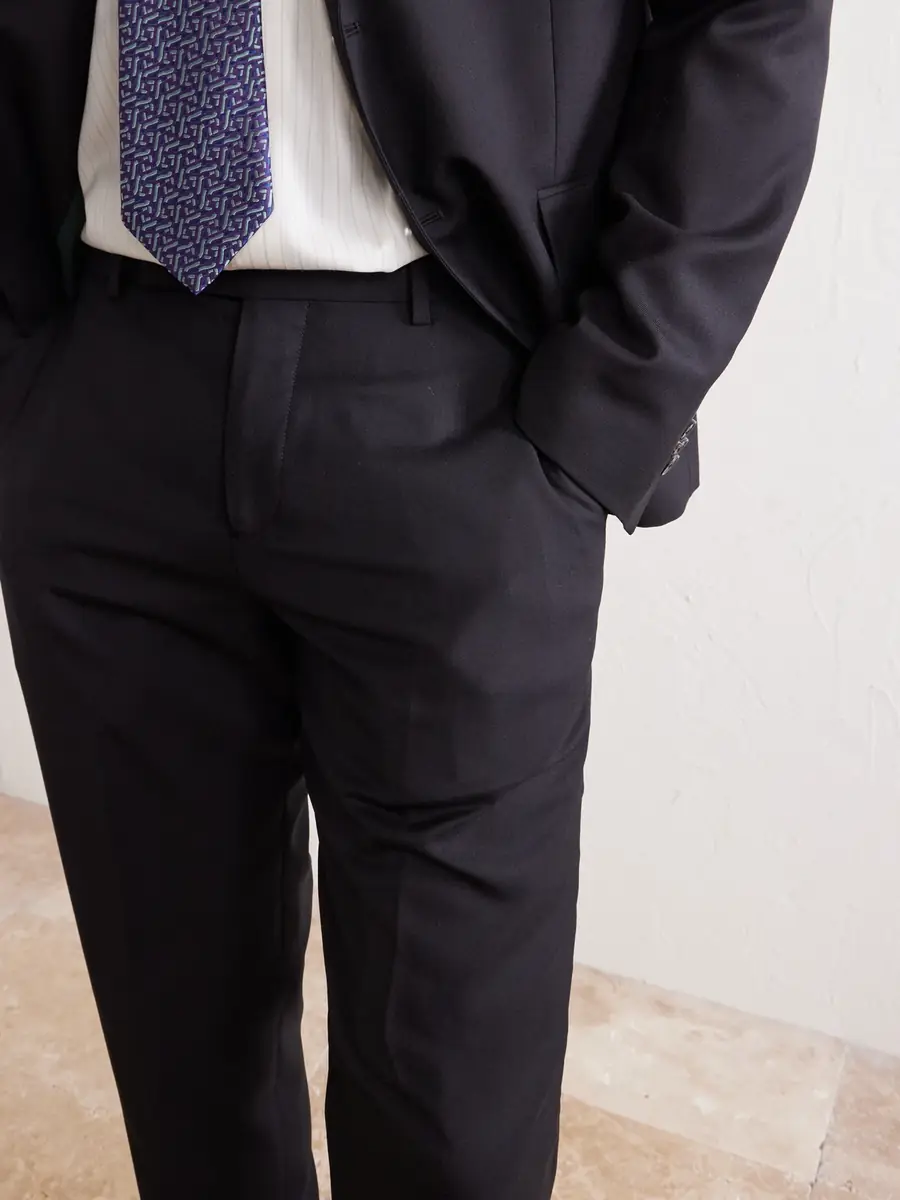 Paul Smith Straight-Leg Pleated Wool Suit Trousers - Men | Thumbnail 5