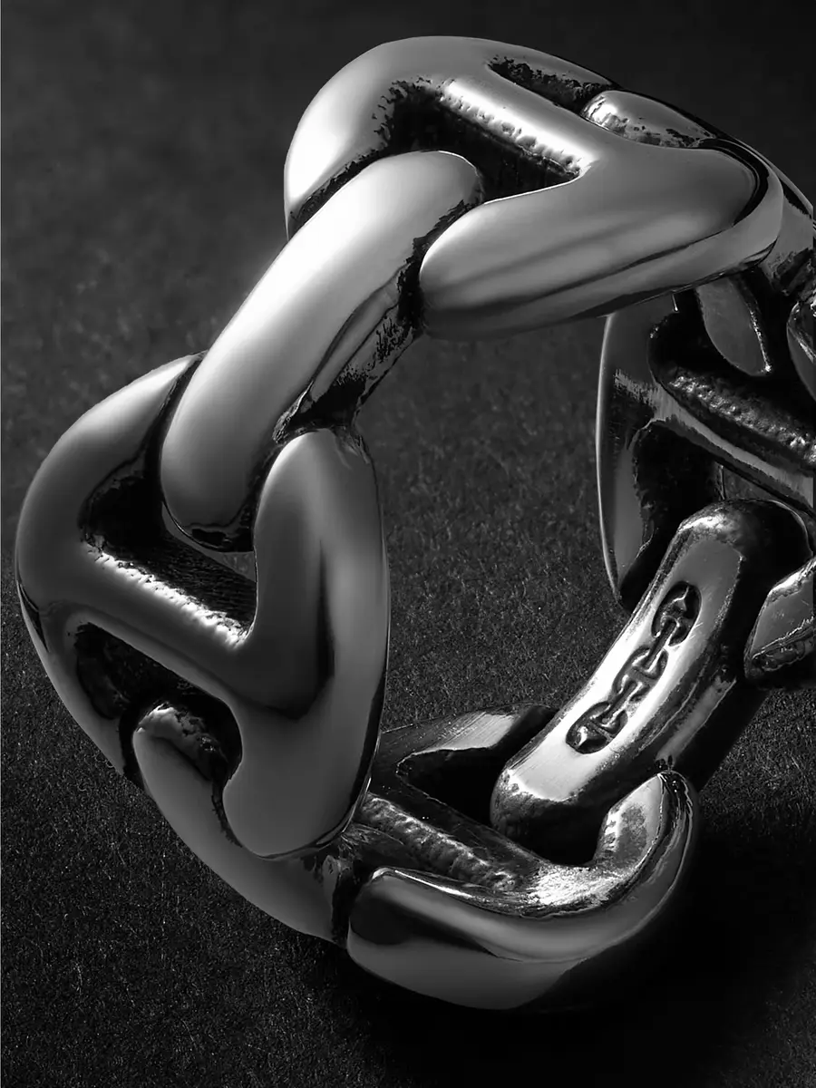 Hoorsenbuhs Quad Link Sterling Silver Ring - Men | Thumbnail 4 Hoorsenbuhs Quad Link Sterling Silver Ring - Men | Thumbnail 4